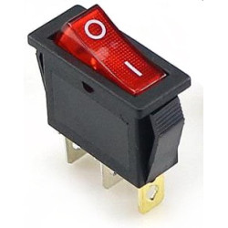 INTERRUPTOR KCD LUZ ROJO - 220V 10A