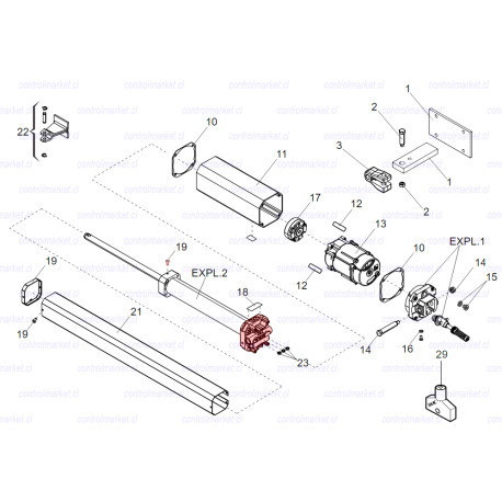 FLANGE DE DISTRIBUCION FAAC 402