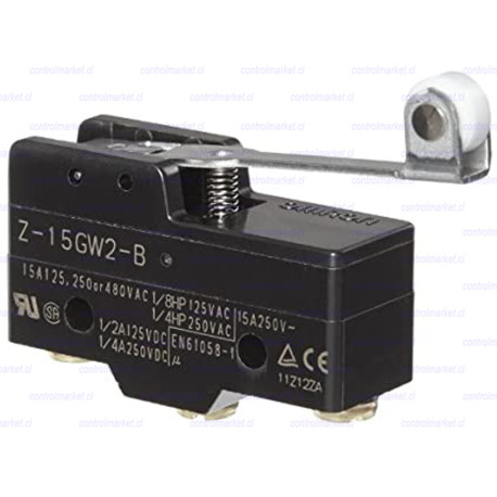 MICROSWITCH LARGA CON RUEDA  TELETRIC