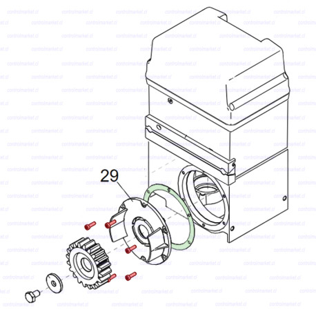KIT 6 PERNOS INOX FLANGE LATERAL