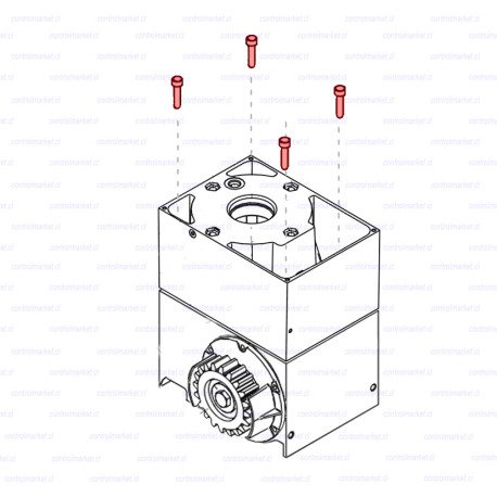 KIT 4 PERNOS INOX CUERPO MOTOR FAAC 746/842/844