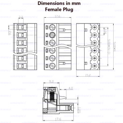 CONECTOR MACHO PLUG-KF2EDGR-5.08-5P