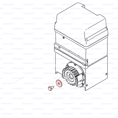 PERNO INOX PARA PINON FAAC